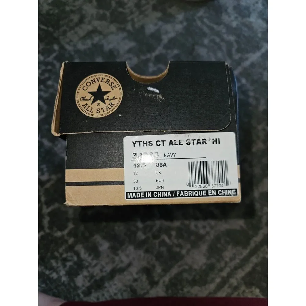 CONVERSE Youth Allstar High Tops Chuck Taylors Smokey Blue Size 12.5 NEW